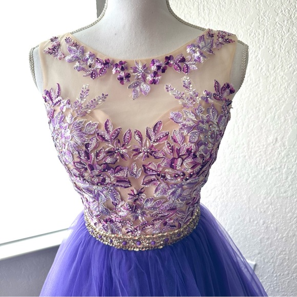 Floral Embroidered Ball Gown Size XS - Picture 6 of 17